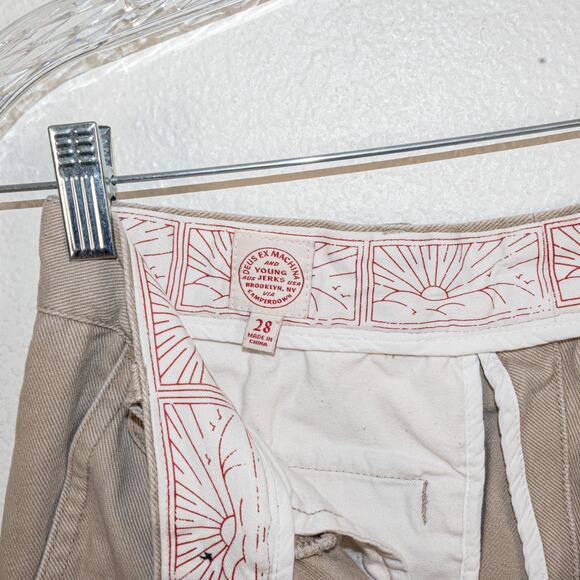 Deus Ex Machina Young Jerks size 28 Malvo Pants in Safari beige cotton - Picture 3 of 12